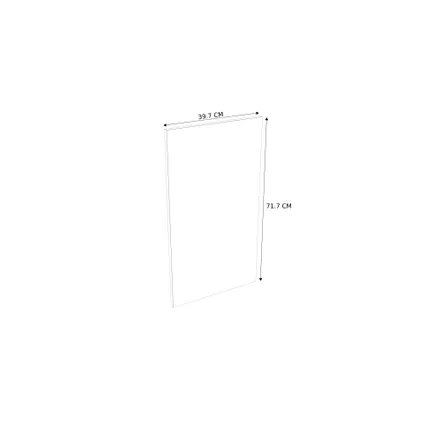 Porte meuble de cuisine Modulo Nyl blanc opale 40x72cm 2