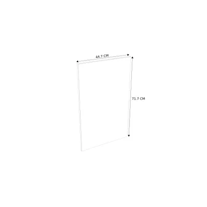 Porte meuble de cuisine Modulo Nyl blanc opale 45x72cm 2