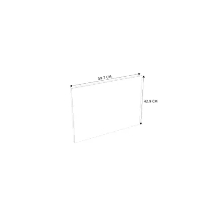 Porte relevante meuble Modulo Emy blanc pur 60x43,2cm 2