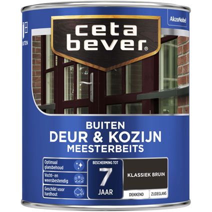 CetaBever Deur & Kozijn meesterbeits Klassiek bruin Zijdeglans 0,75L