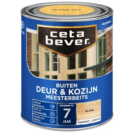 CetaBever transparant meesterbeits deur & kozijn 003 blank 750 ml