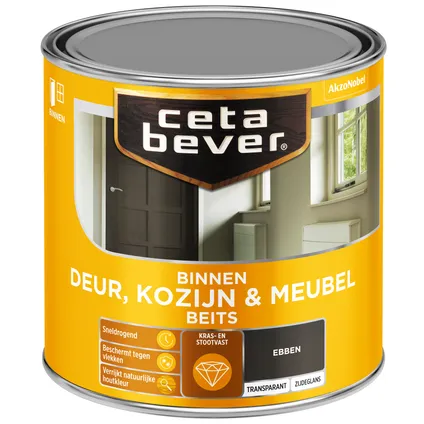 CetaBever transparant binnenbeits deur & kozijn ac 0120 ebben 250 ml
