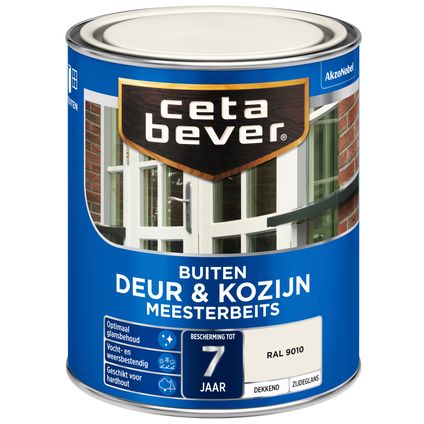 CetaBever dekkend meesterbeits deur & kozijn ral 9010 750 ml