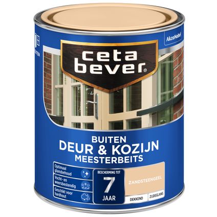 CetaBever Meesterbeits dekkend Deur & Kozijn zandsteengeel 750ml