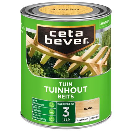 CetaBever transparant tuinhout beits blank 750 ml