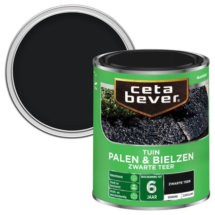 CetaBever palen & bielzen zwarte teer 750 ml