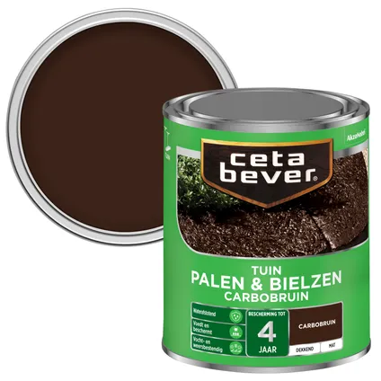 CetaBever palen & bielzen carbobruin 750 ml 2