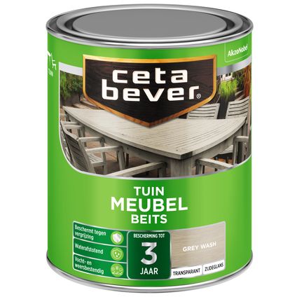 CetaBever tuinmeubelbeits grey wash 750 ml