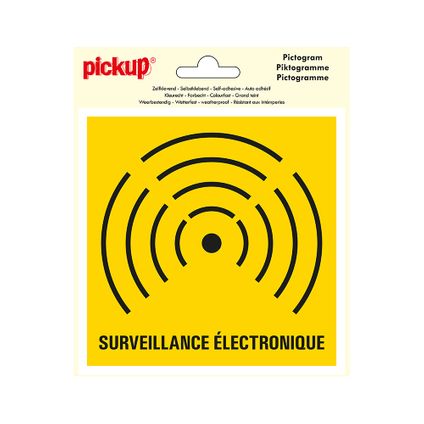 Pictogramme Pickup Surveillance Electronique 150x150mm