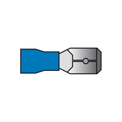Cosses à languette mâle Carpoint 740 bleu 6,3x0,8mm 10 pièces