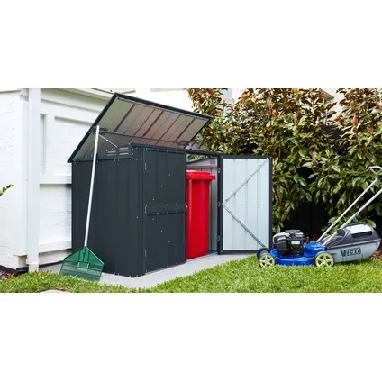 Globel afvalcontainerberging Easy 53 staal antraciet 174x101x131,50cm 5