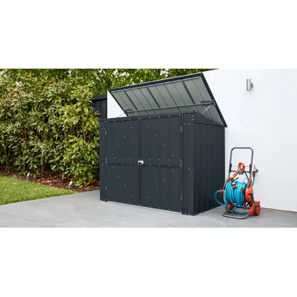 Globel afvalcontainerberging Easy 53 staal antraciet 174x101x131,50cm 21