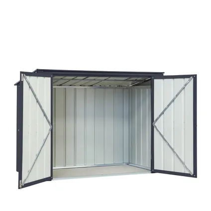 Globel afvalcontainerberging Easy 53 staal antraciet 174x101x131,50cm 37