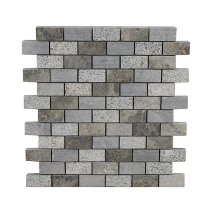 Mozaïektegel Yellow Brick - Natuursteen - 30x30cm - 1 stuk