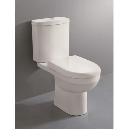 Van Marcke duoblok toilet Cobro I AO aansluiting I Soft-close toiletzitting wit 2