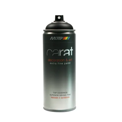 Peinture en spray MoTip Carat noir signalisation mat 400 ml