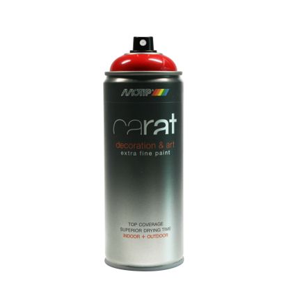 Peinture en spray MoTip Carat rouge signalisation haute brillance 400 ml