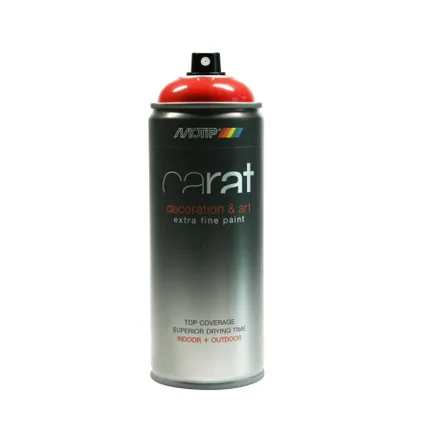 Peinture en spray MoTip Carat rouge feu brillant 400 ml
