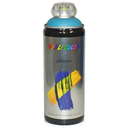 Peinture en Spray Dupli-Color Platinum bleu pétrole satiné 400 ml 2