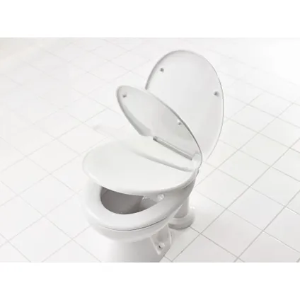 Rehausseur de siège de WC avec Soft Close Ridder Top blanc 45x36,8cm 4