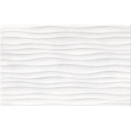 Carrelage mur Meissen Ceramics Elle blanc structuré 25x40cm 1,2m²