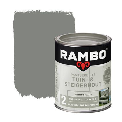 Rambo pantserbeits tuin en steigerhout 1139 steengrijs 0,75L