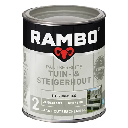 Rambo pantserbeits tuin en steigerhout 1139 steengrijs 0,75L 3