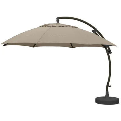 Sungarden parasol Easy Sun XL lichte taupe + voet