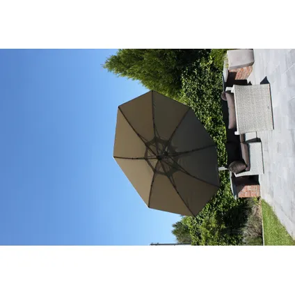 Sungarden parasol Easy Sun XL taupe + voet 3