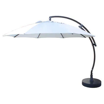 Easy Sun parasol '375 XL' licht grijs 3,75 m