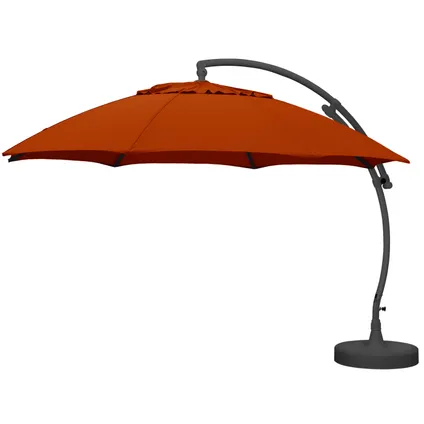 Sungarden parasol Easy Sun XL terracotta + voet