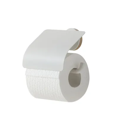 Porte-rouleau papier toilette Tiger Urban avec rabat blanc 3