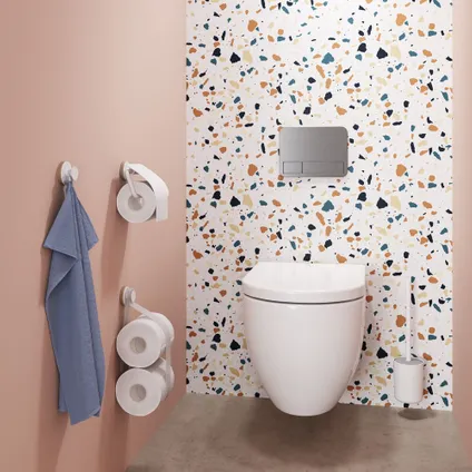 Porte-rouleau papier toilette Tiger Urban avec rabat blanc 13