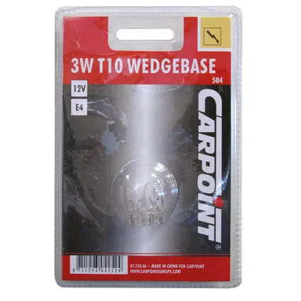 Carpoint autolamp W3W Wedge T10 2 stuks 2