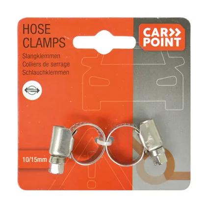 Colliers de serrage Carpoint 10/15mm - 2 pièces 2