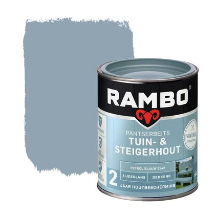 Rambo pantserbeits tuin en steigerhout 1142 petrolblauw 0,75L
