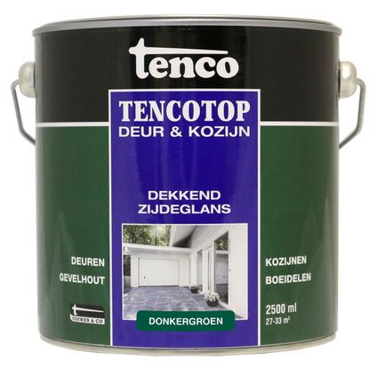 Tenco Tencotop Deur & Kozijn beits zijdeglans donkergroen 2,5L