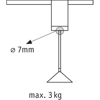Paulmann hanglamp adapter URail chroom 8
