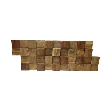 Plaquette de parement en bois Klimex UltraWood Square teck FSC 0,09m² 2