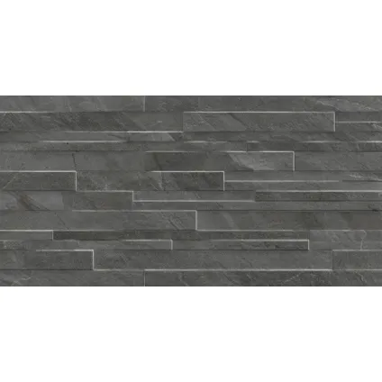 Wand- en vloertegel Pacific - Keramiek - Zwart - 30x60cm - Pakketinhoud 1,44m² 4