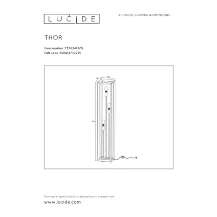 Lampadaire Lucide Thor anthracite 3xE27 9