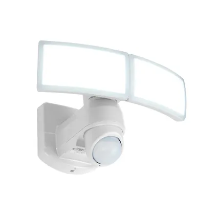 Projecteur Lutec Arc LED extérieur + détecteur de mouvement blanc 19W
