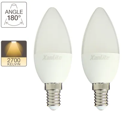 Xanlite LED-lamp 60W E14 - 2 stuks