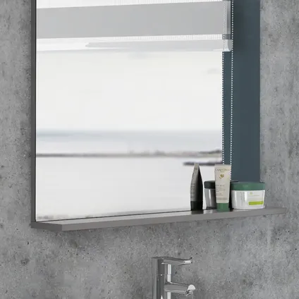 Meuble de salle de bain Royo Clik gris galet 70cm 4