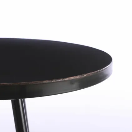 Mica Decorations ronde tafel zwart maat in cm: 40 x 35 3