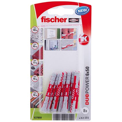 Fischer nylon plug DuoPower 6X50 8st.