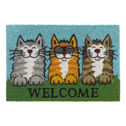 Paillasson Sencys Ruco welcome chats 40x60cm
