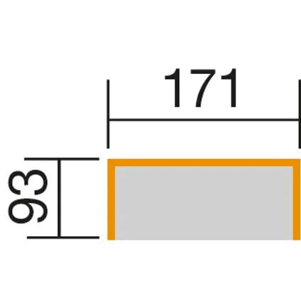 Weka zitprieel Merano grijs 93x171cm 3