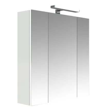 Armoire de toilette Allibert Juno avec éclairage 70cm blanc brillant