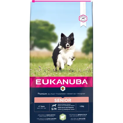 Eukanuba dog senior small/medium lamb&rice 12kg 2